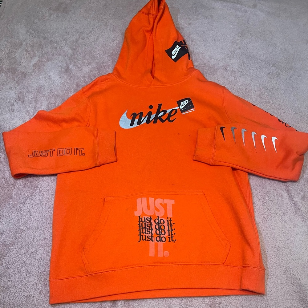 Orange Nike Hoodie XL youth